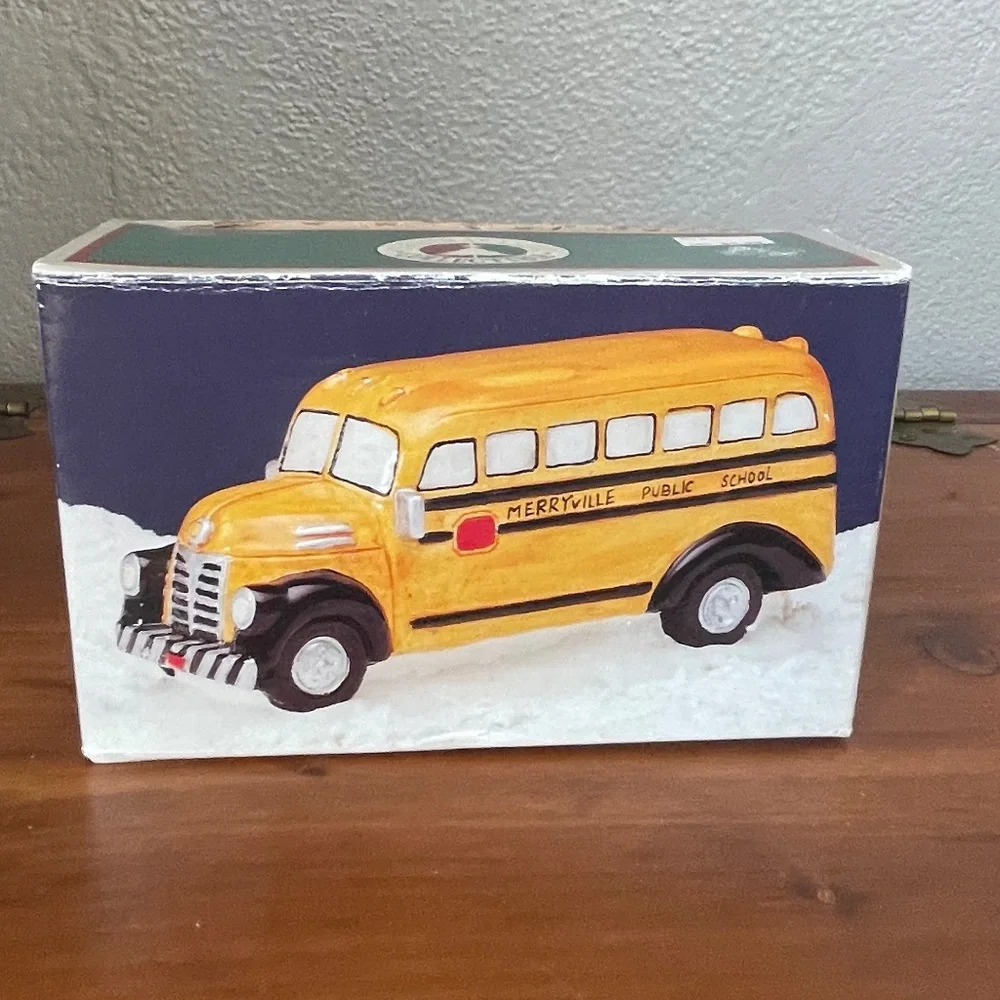 Christmas Valley Village Merryville Public School Bus - Picture 6 of 9